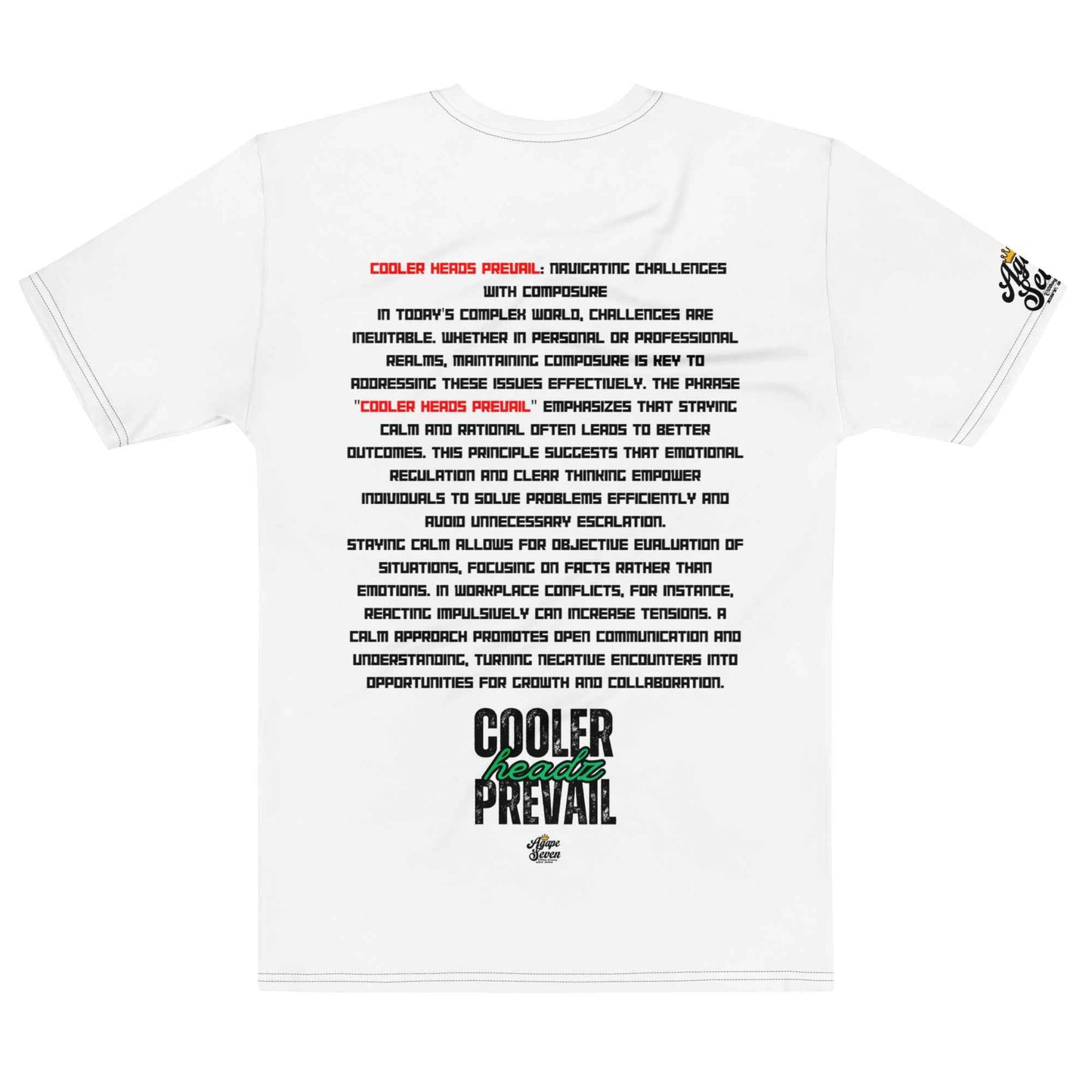 Cooler Headz Prevail by Agape Seven Clothing Company