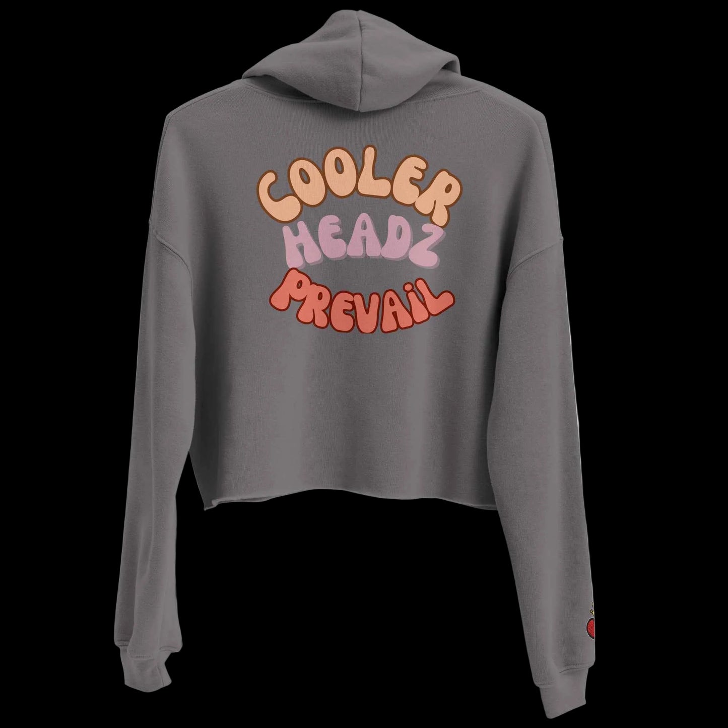 Cooler Heads Prevail women's Crop Hoodie