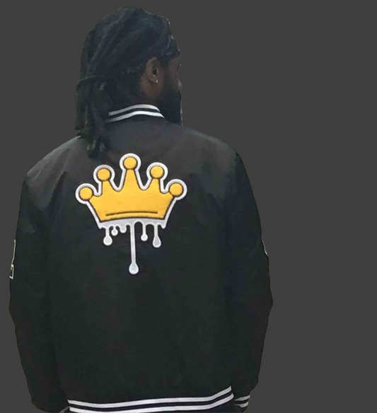 Veste Letterman à goutte de couronne