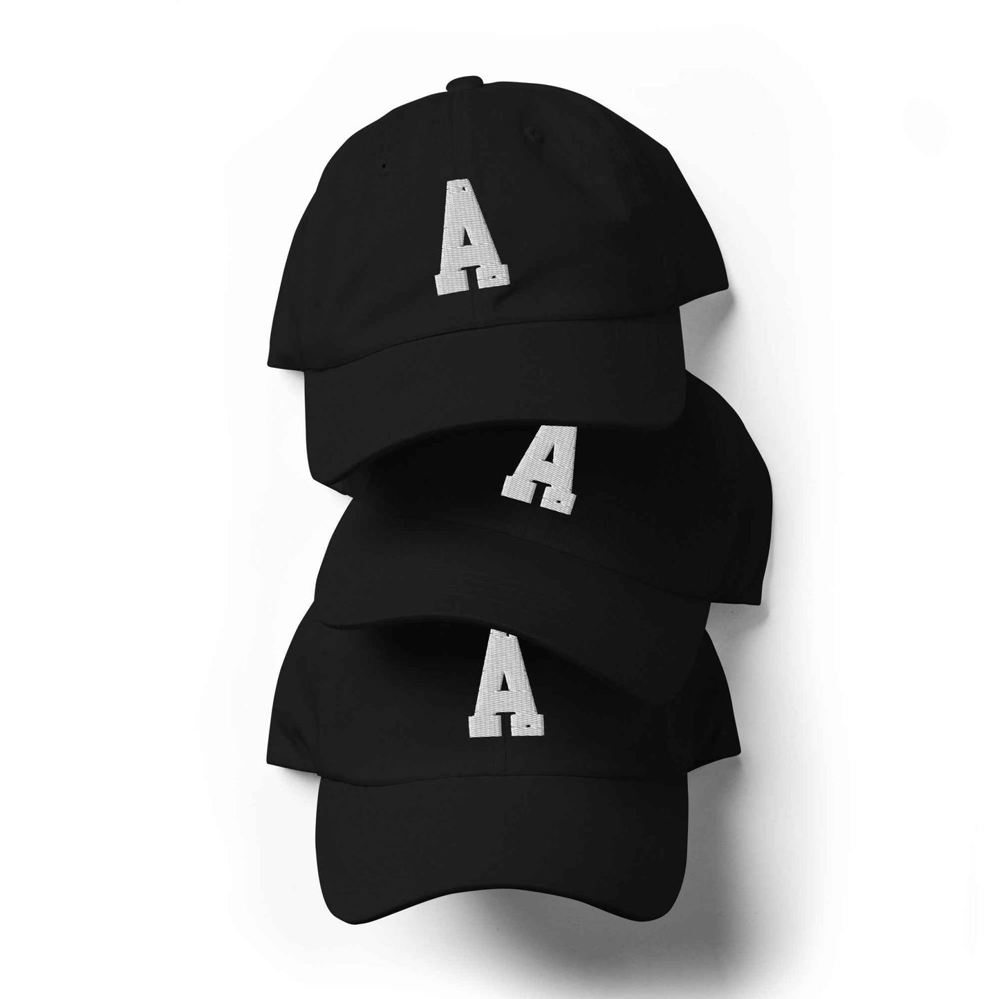 The "A" dad hat by Agape Seven Clothing Company