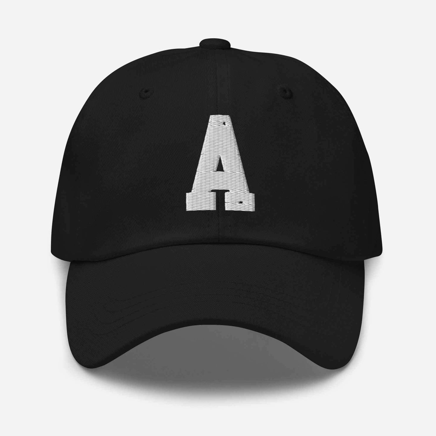 The "A" dad hat by Agape Seven Clothing Company