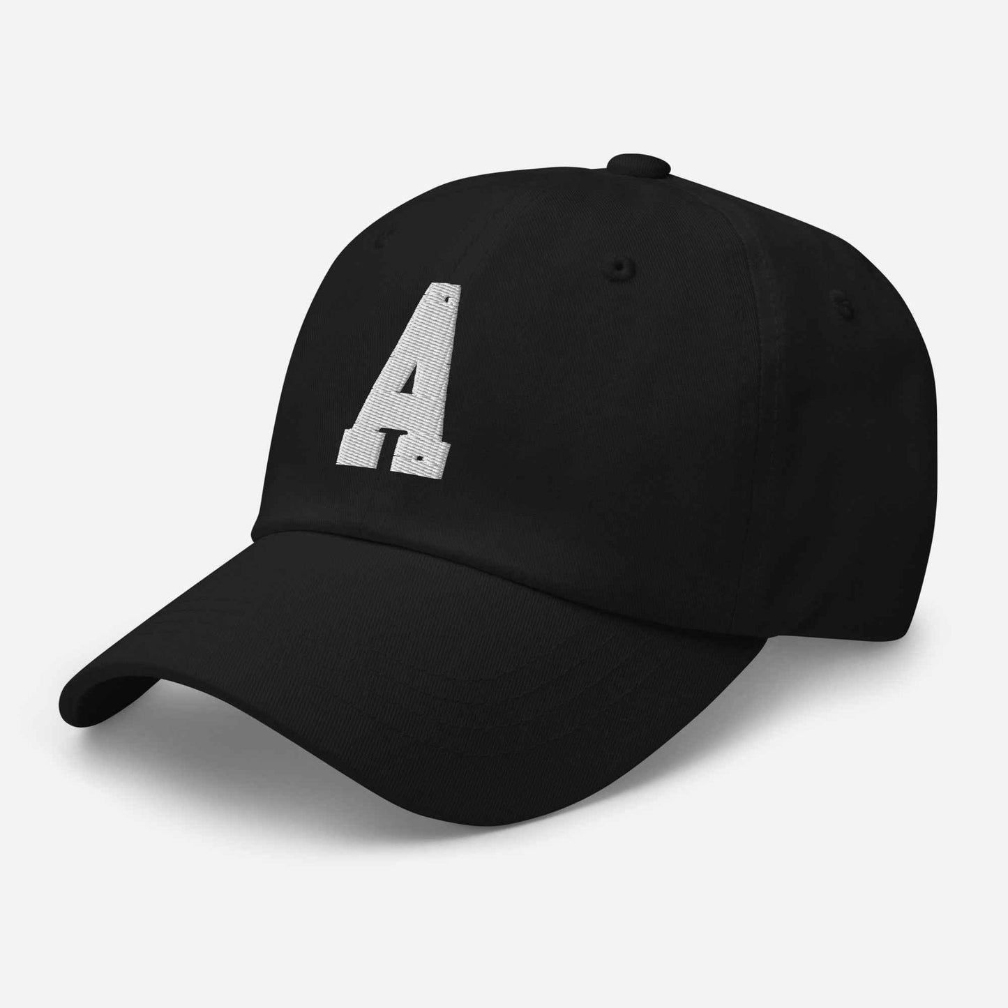 The "A" dad hat by Agape Seven Clothing Company