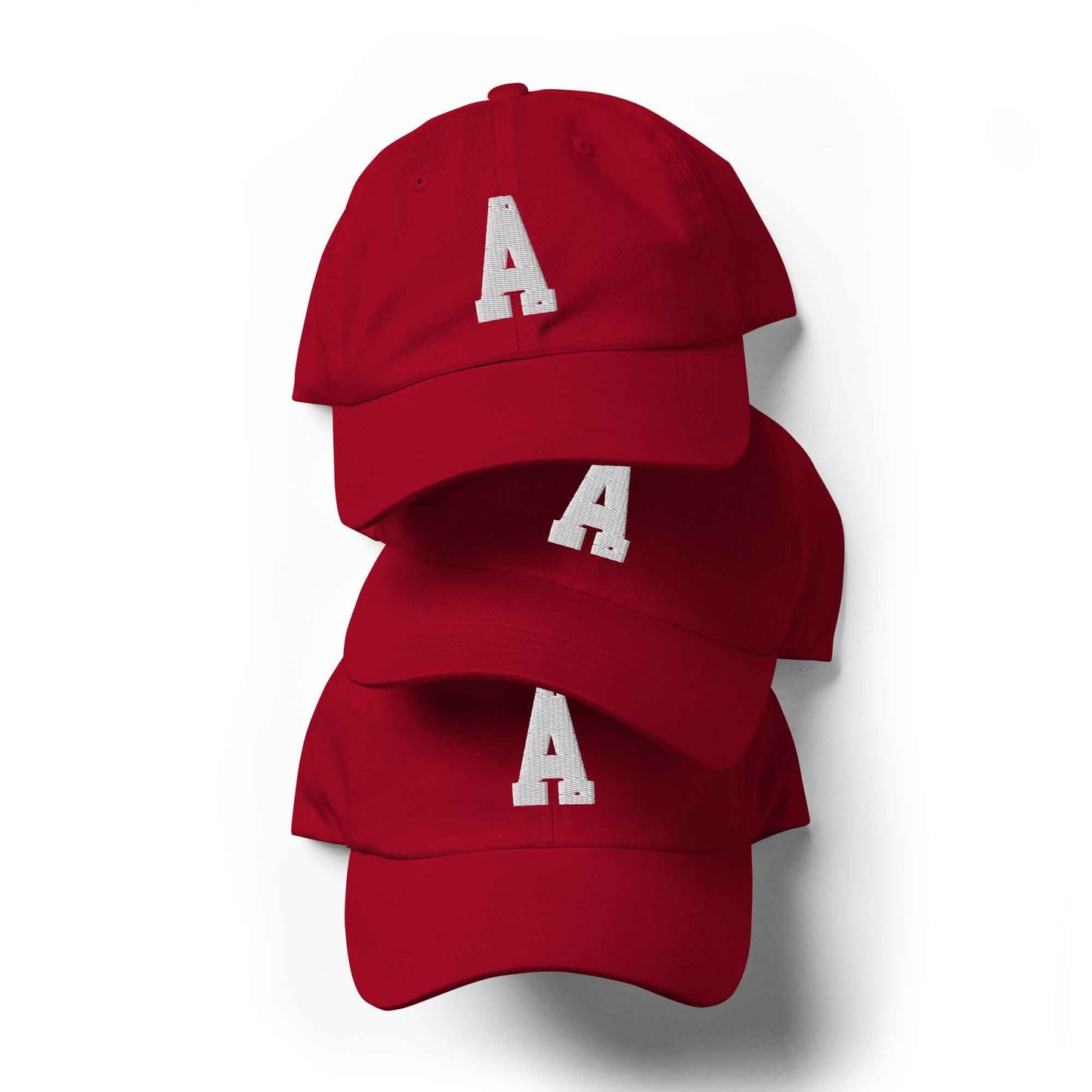 The "A" dad hat by Agape Seven Clothing Company