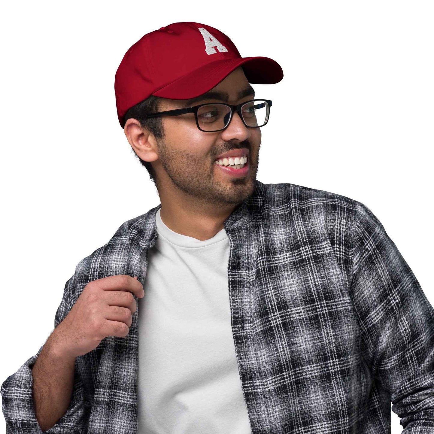 The "A" dad hat by Agape Seven Clothing Company