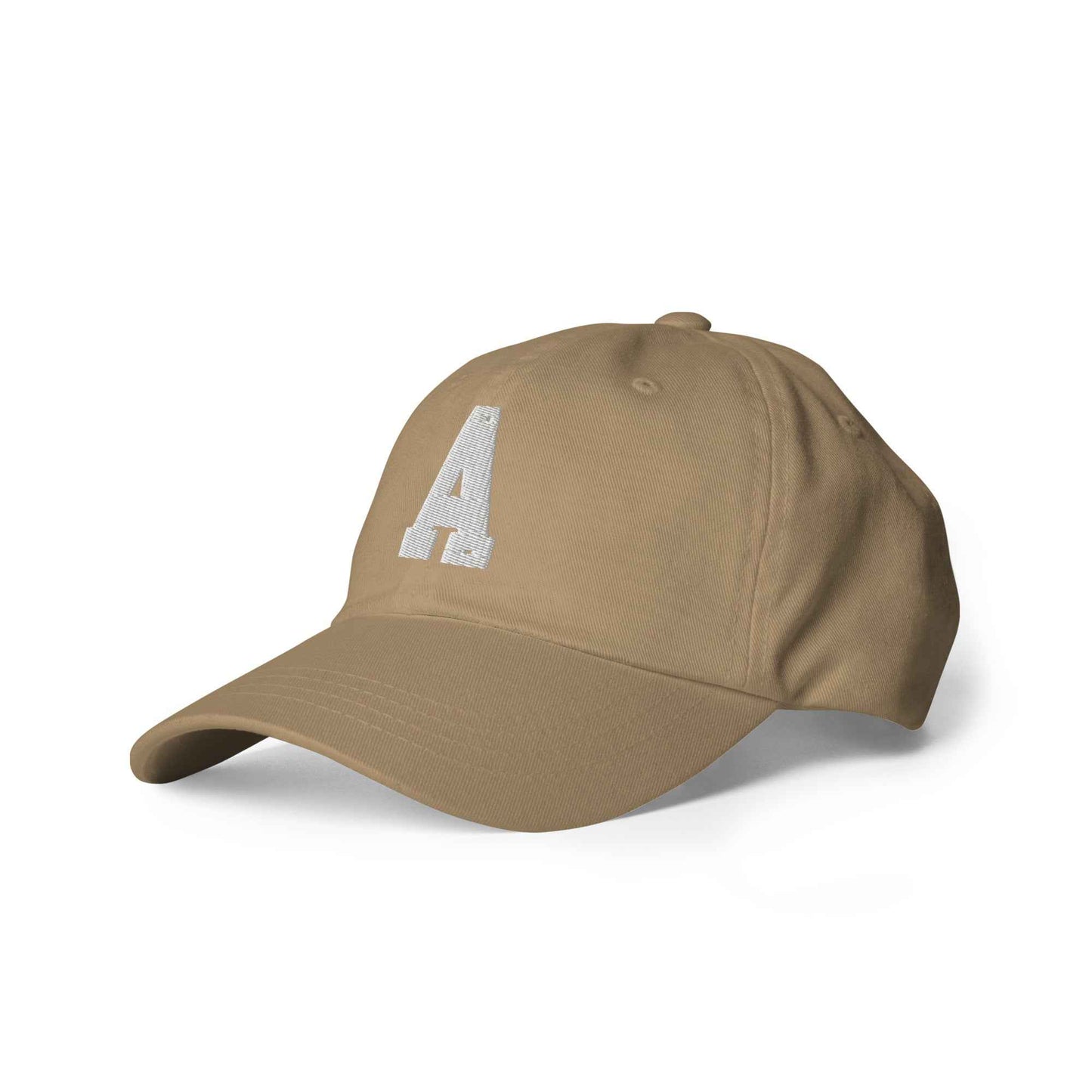 The "A" dad hat by Agape Seven Clothing Company