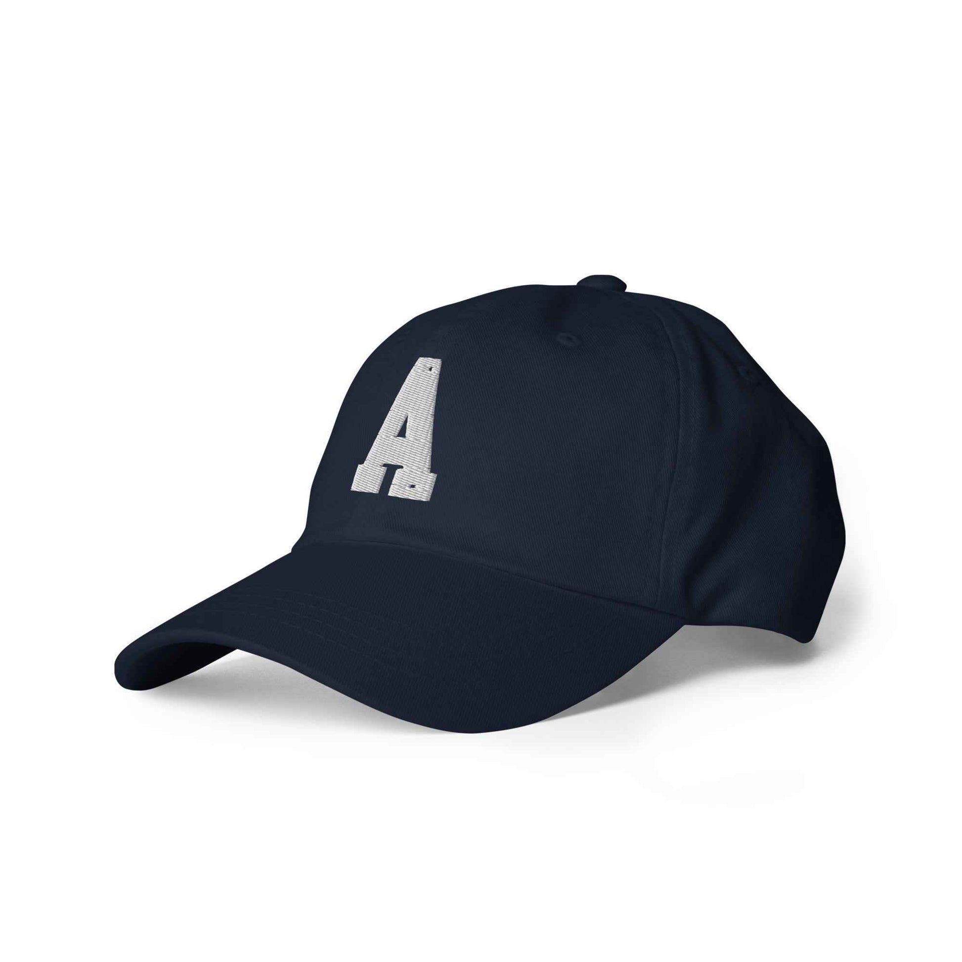 The "A" dad hat by Agape Seven Clothing Company