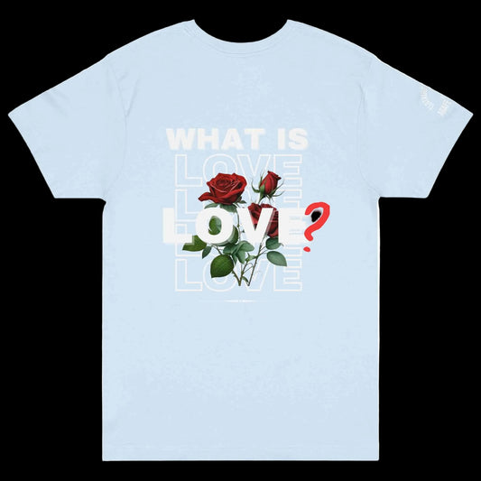 What is Love by Agape Seven Clothing Company graphic Jersey Tee