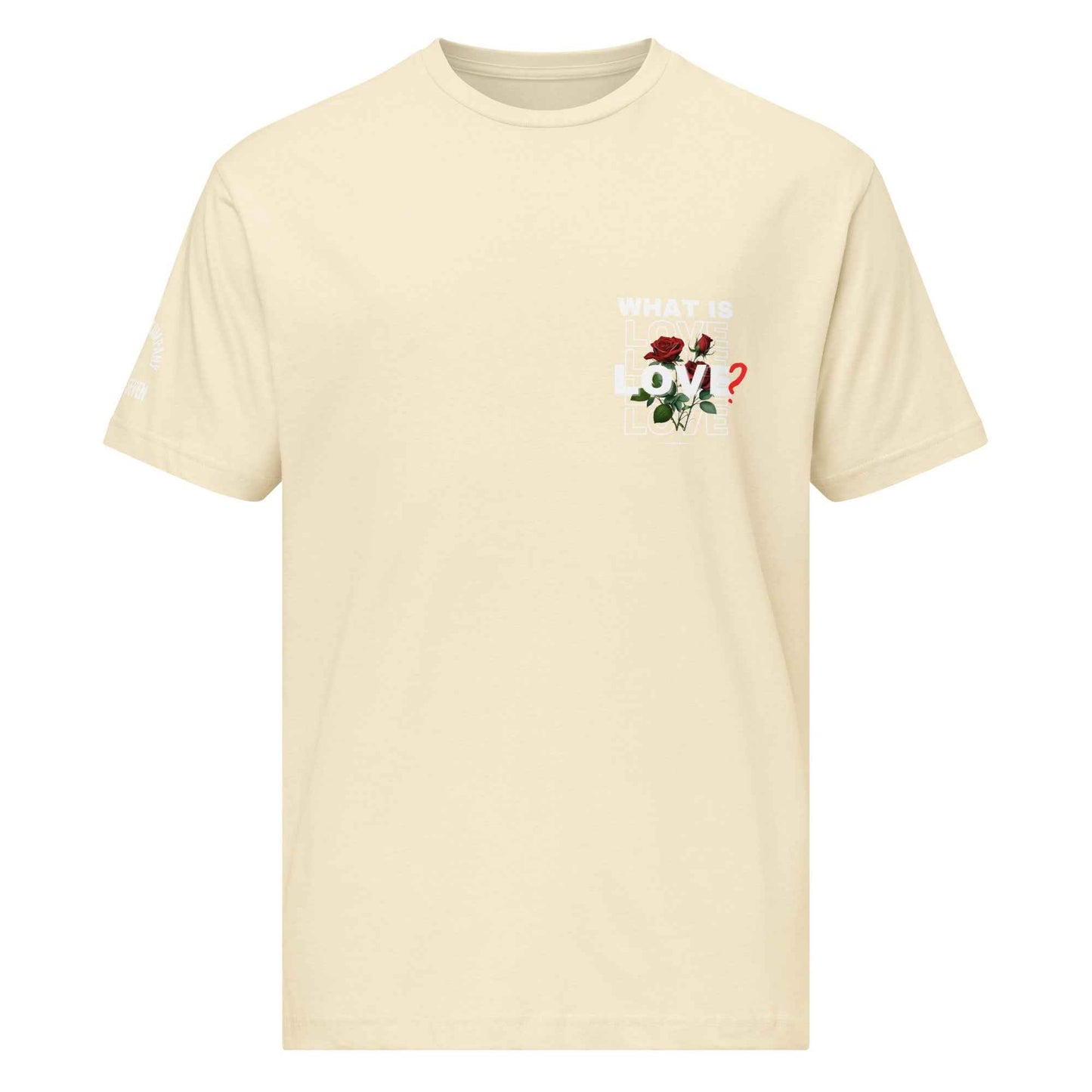 What is Love by Agape Seven Clothing Company graphic Jersey Tee