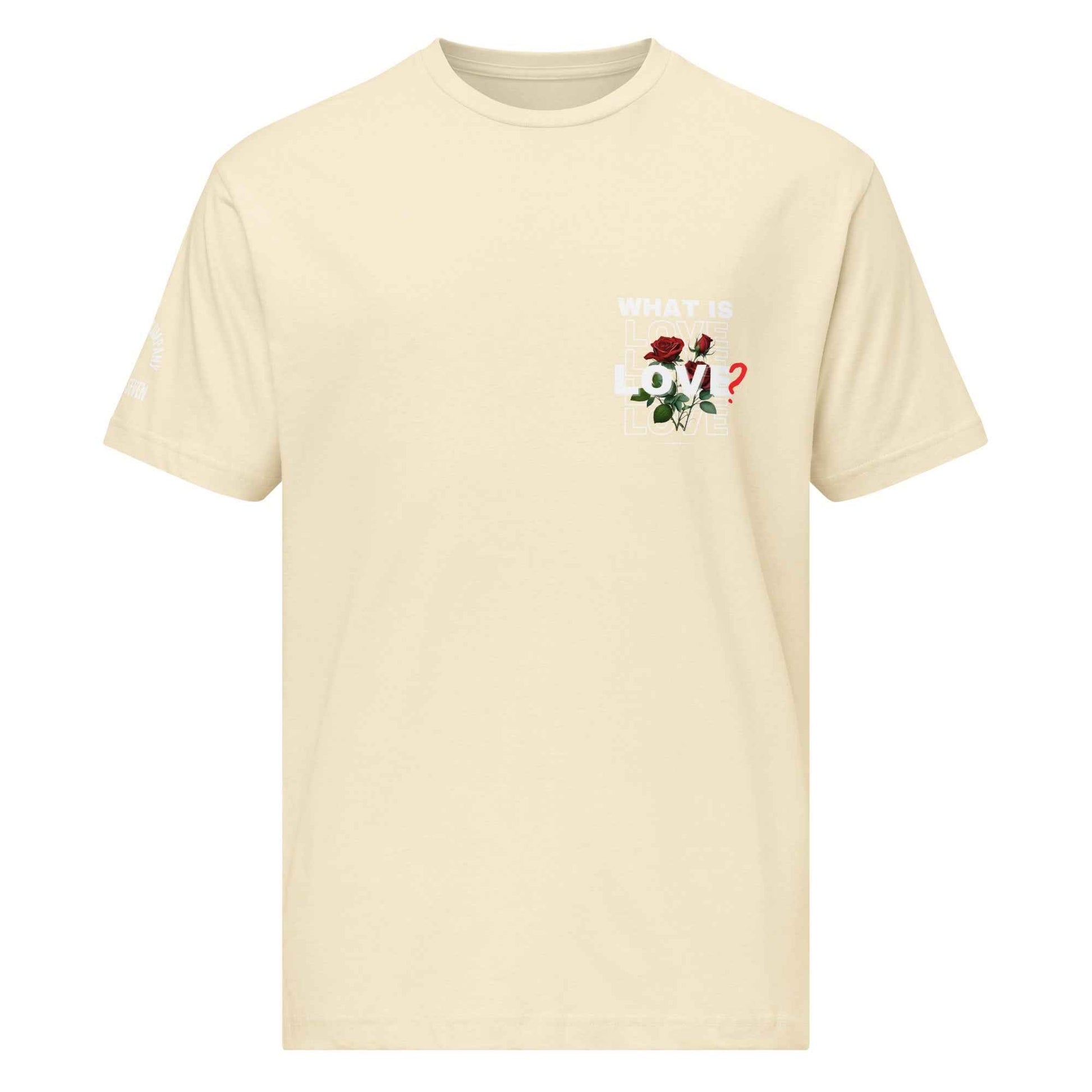 What is Love by Agape Seven Clothing Company graphic Jersey Tee