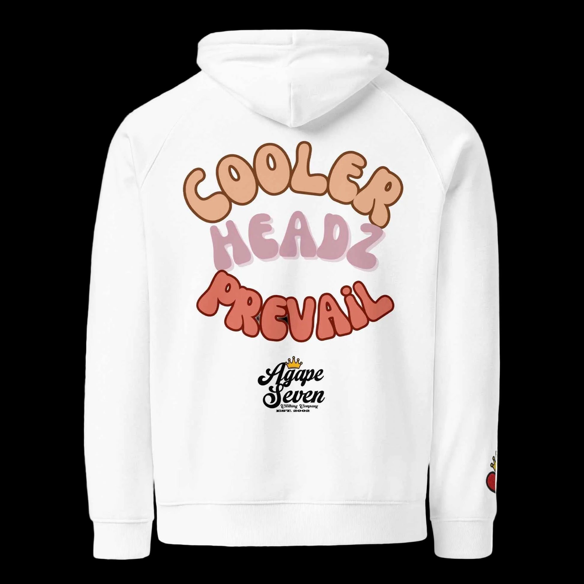 Cooler Heads Prevail by Agape Seven Clothing Company Unisex eco raglan hoodie