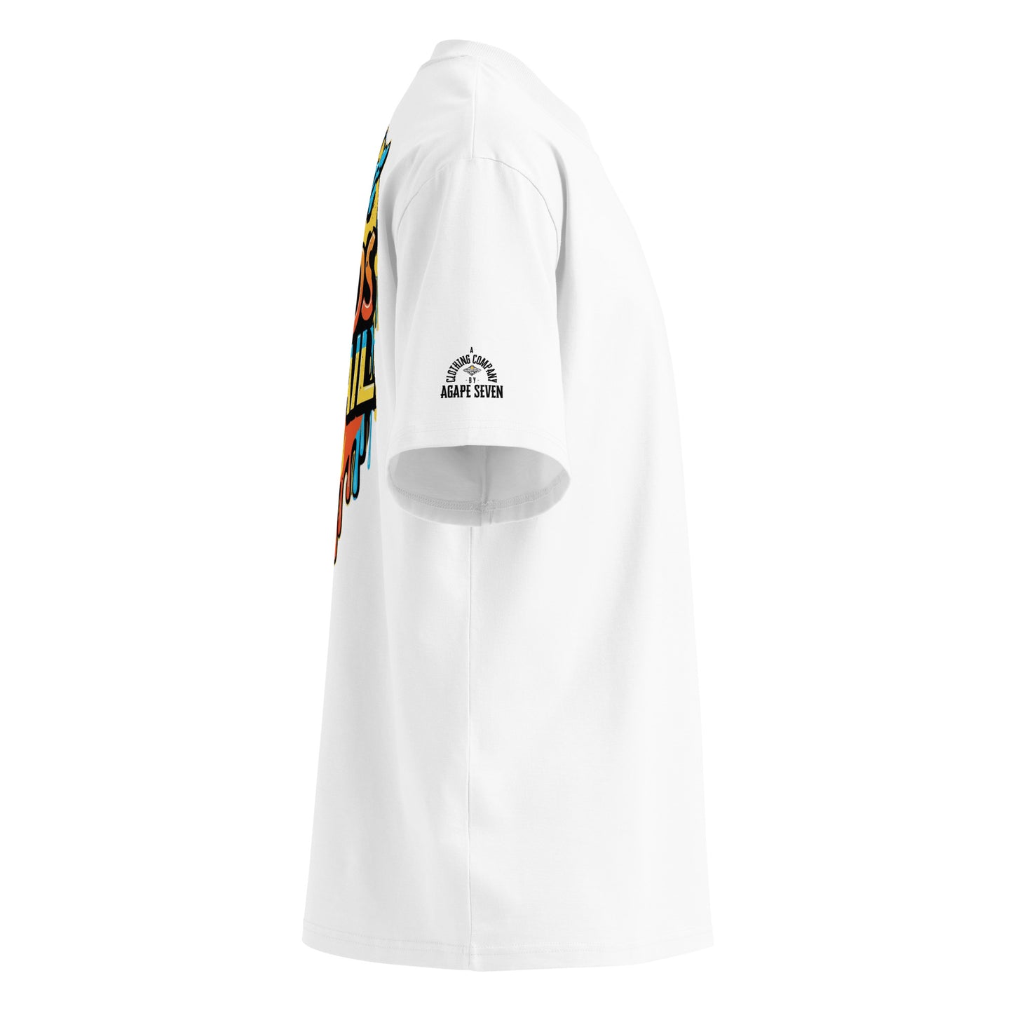 Street-smart slogan tee – Cooler Heads Prevail by Agape Seven