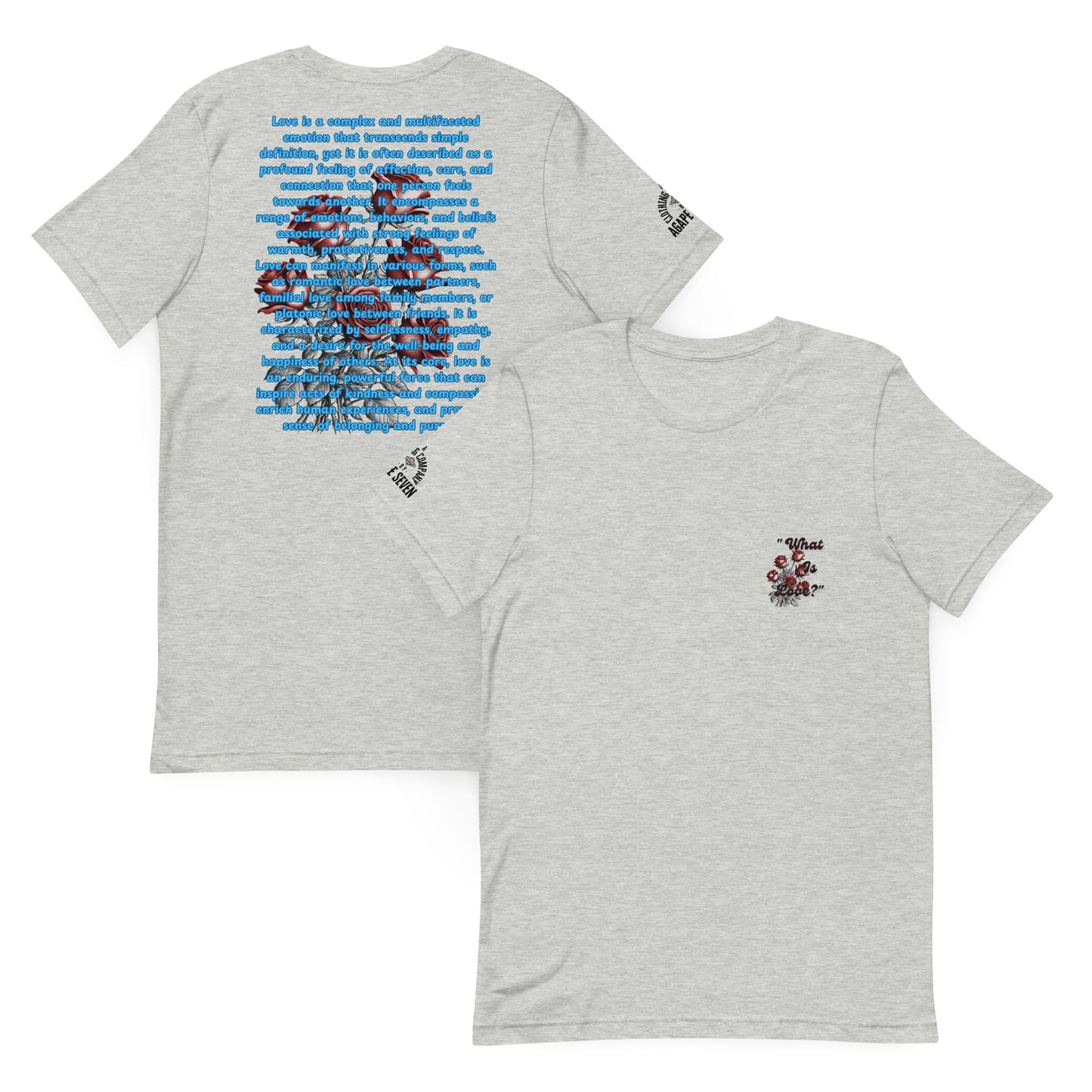 Divine reflection in fabric – Agape Seven’s What Is Love tee