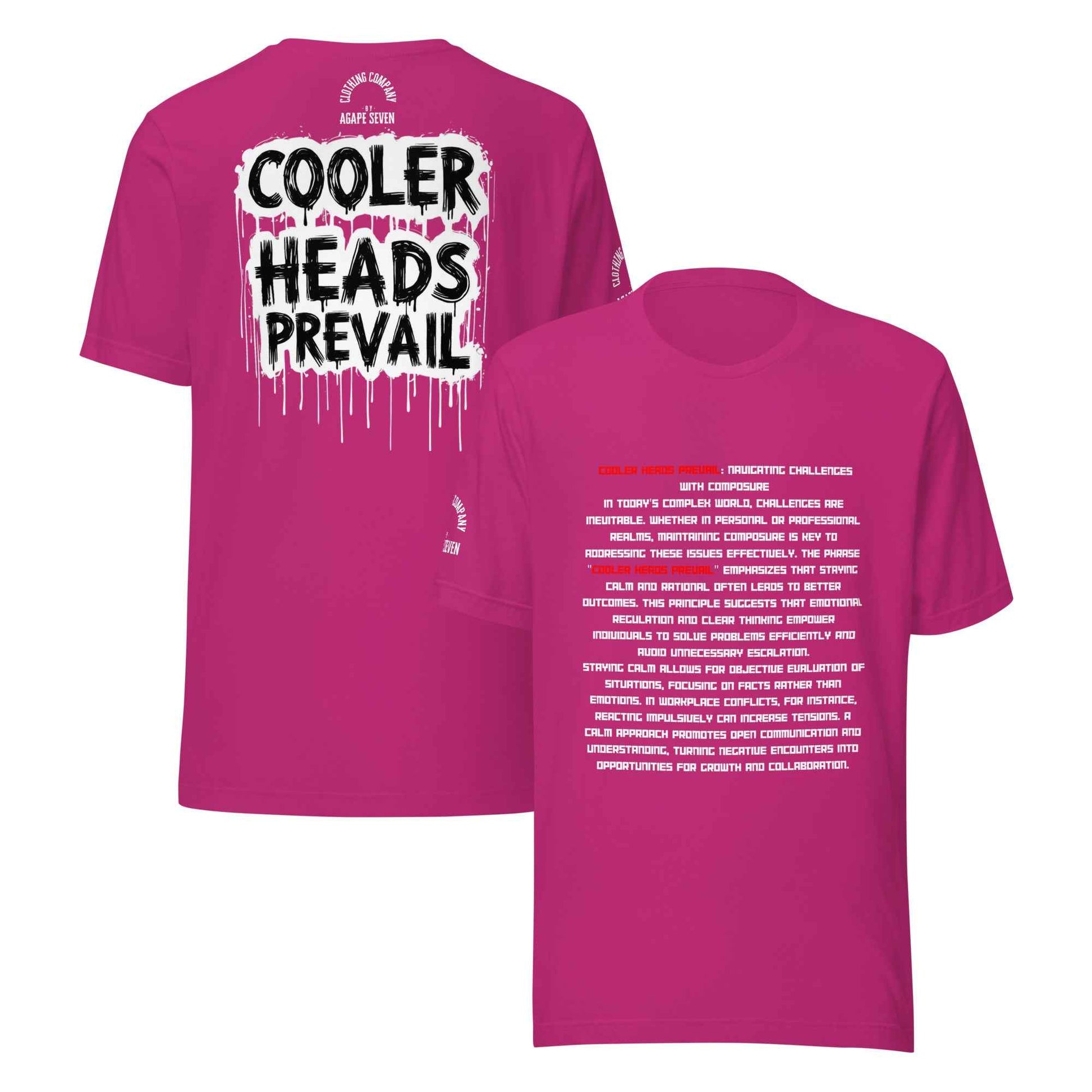Cooler Heads Prevail by Agape Seven Clothing Company