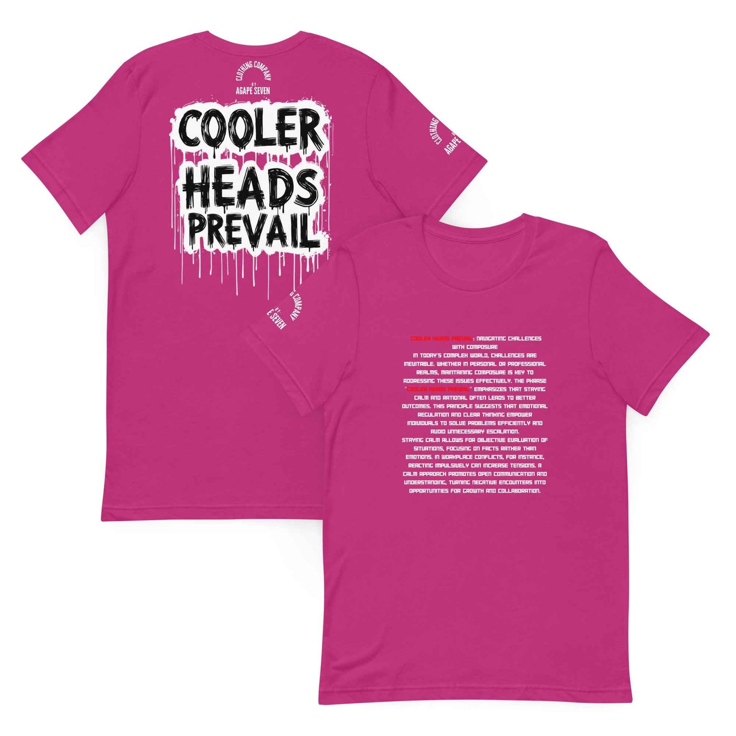 Cooler Heads Prevail by Agape Seven Clothing Company