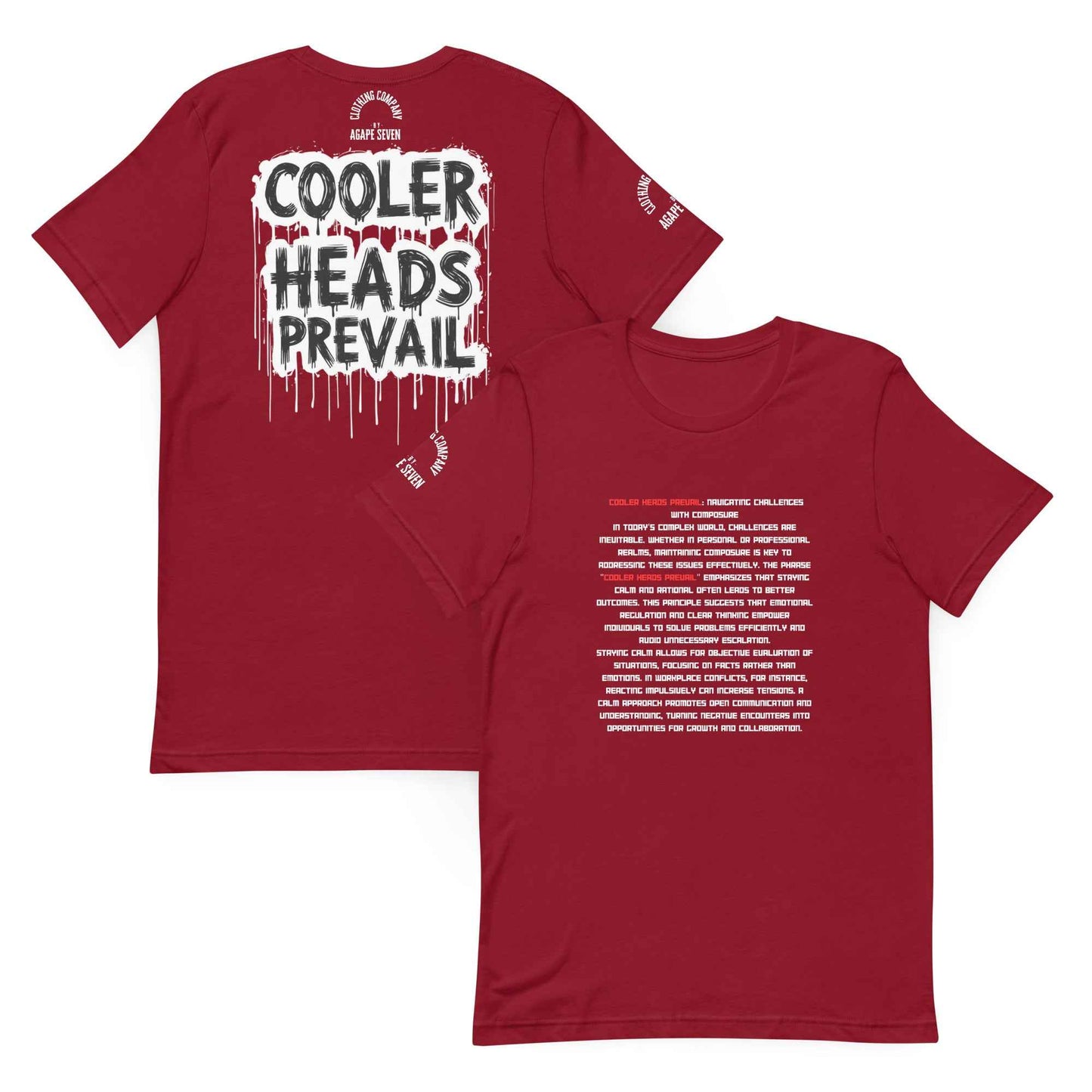Cooler Heads Prevail by Agape Seven Clothing Company