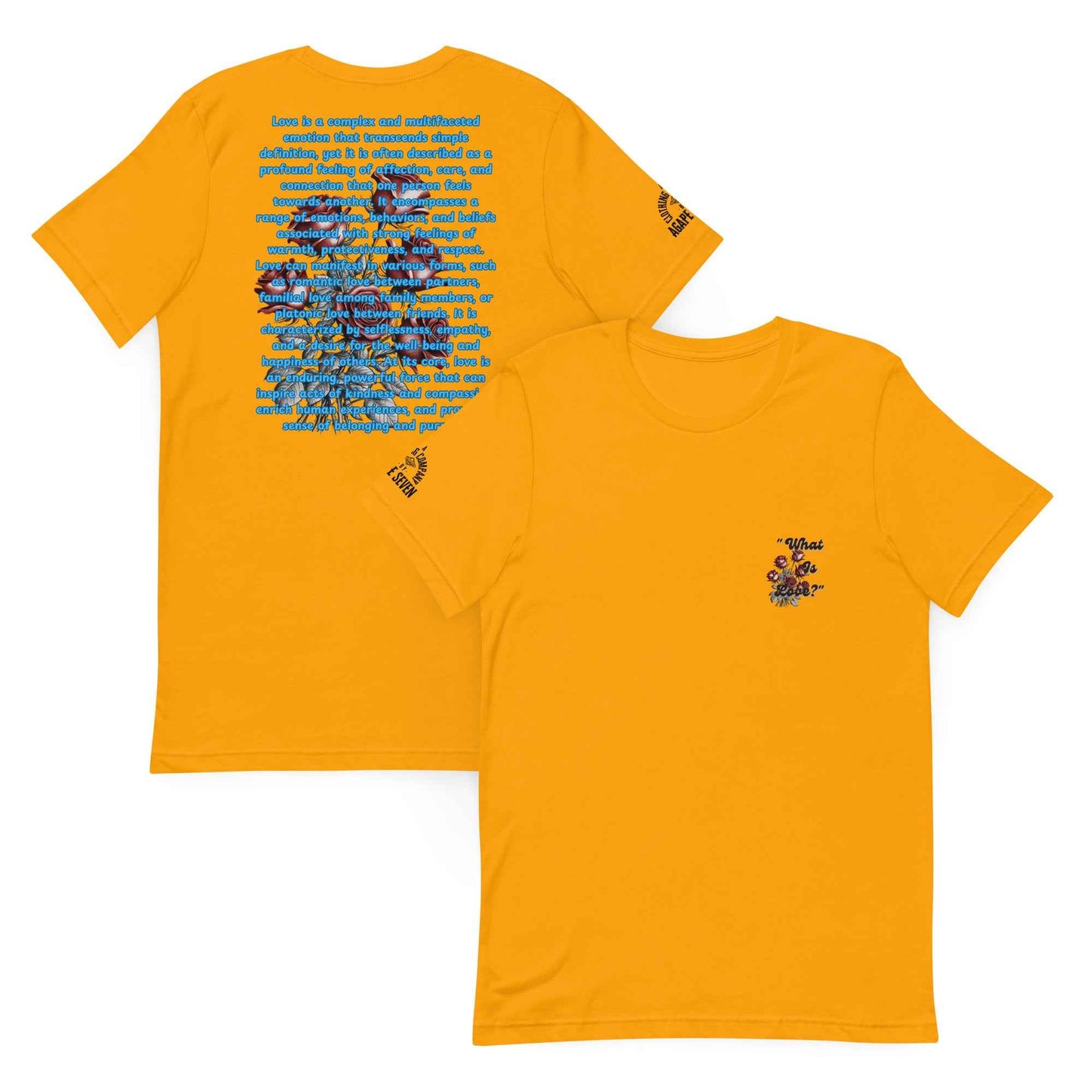 What is Love by Agape Seven Clothing Company Unisex T Shirt