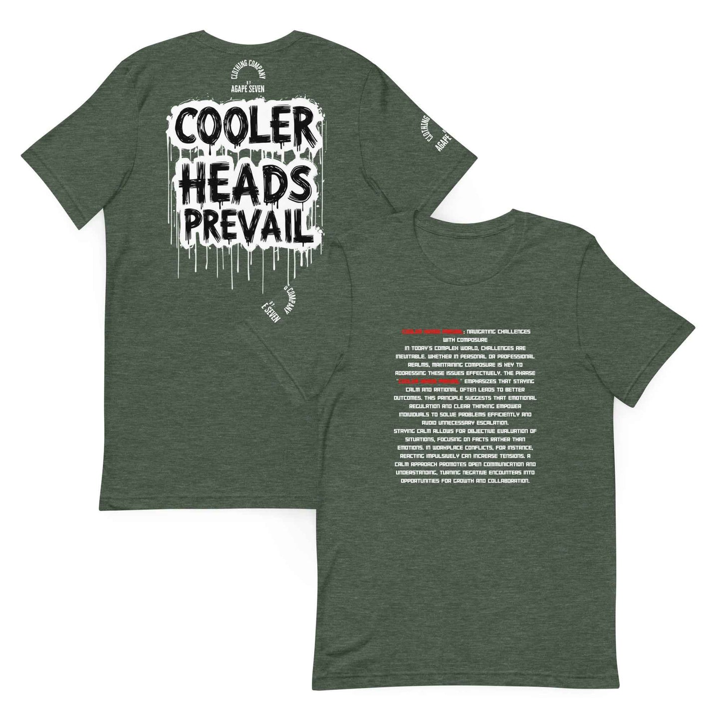 Cooler Heads Prevail by Agape Seven Clothing Company