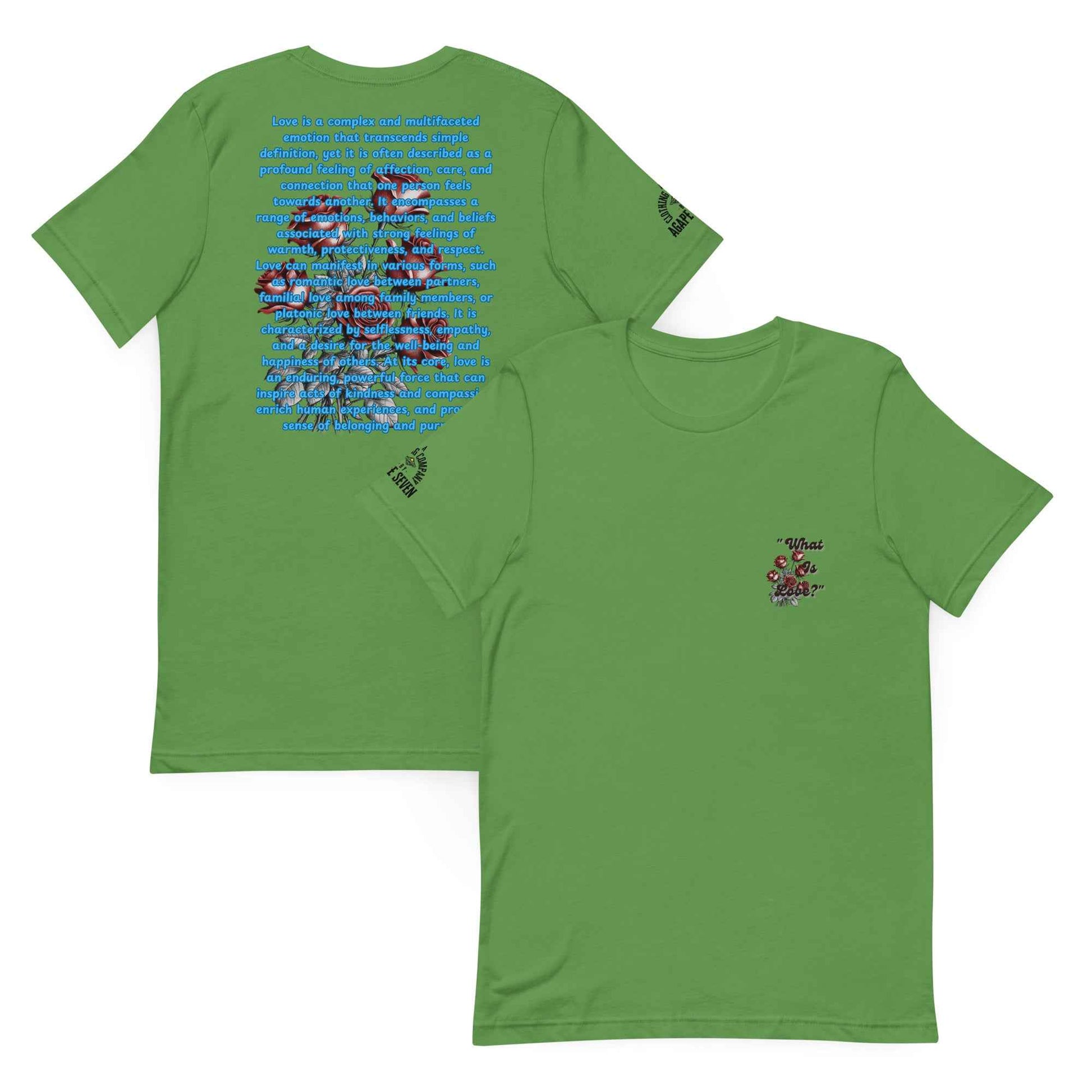 What is Love by Agape Seven Clothing Company Unisex T Shirt