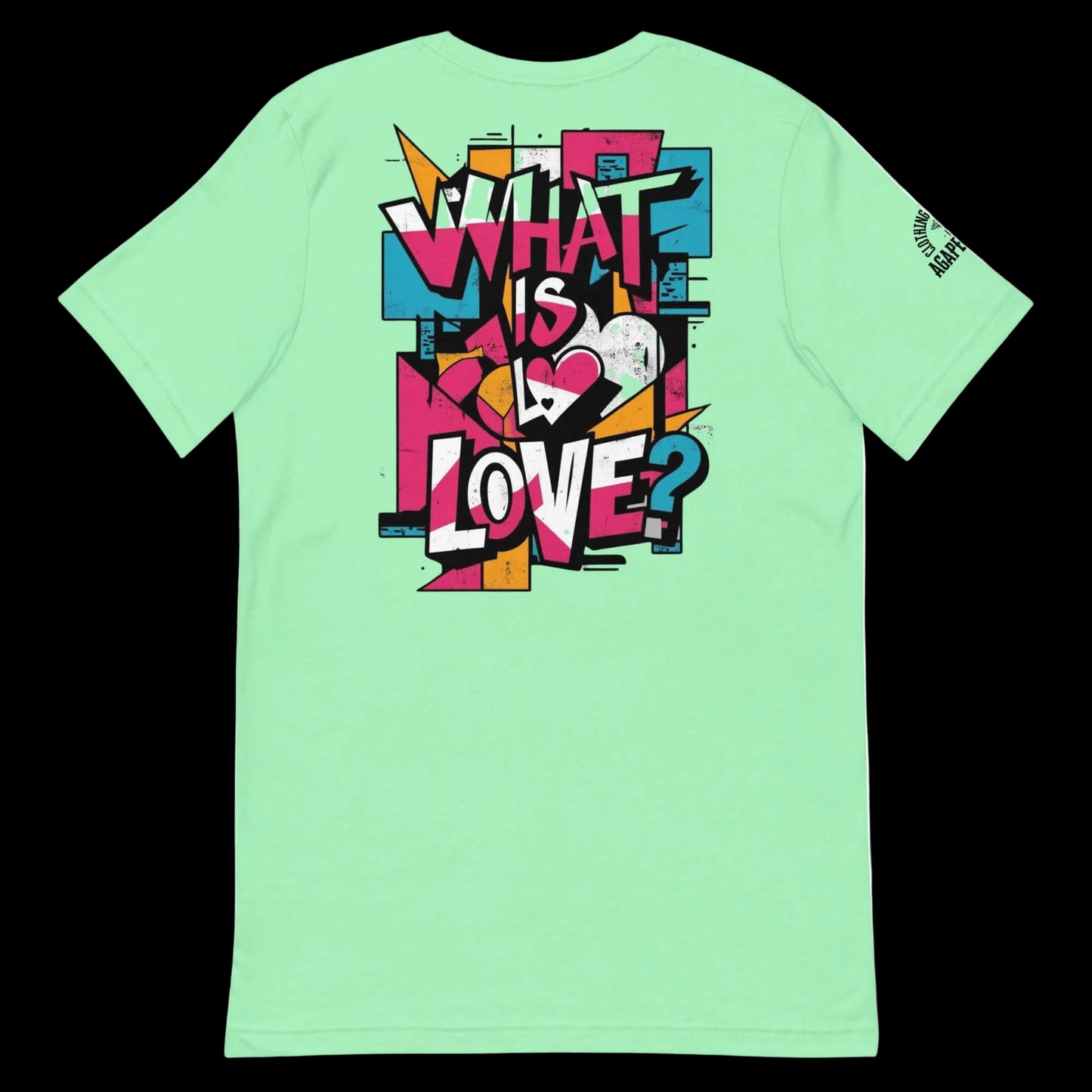 Divine reflection in fabric – Agape Seven’s What Is Love tee