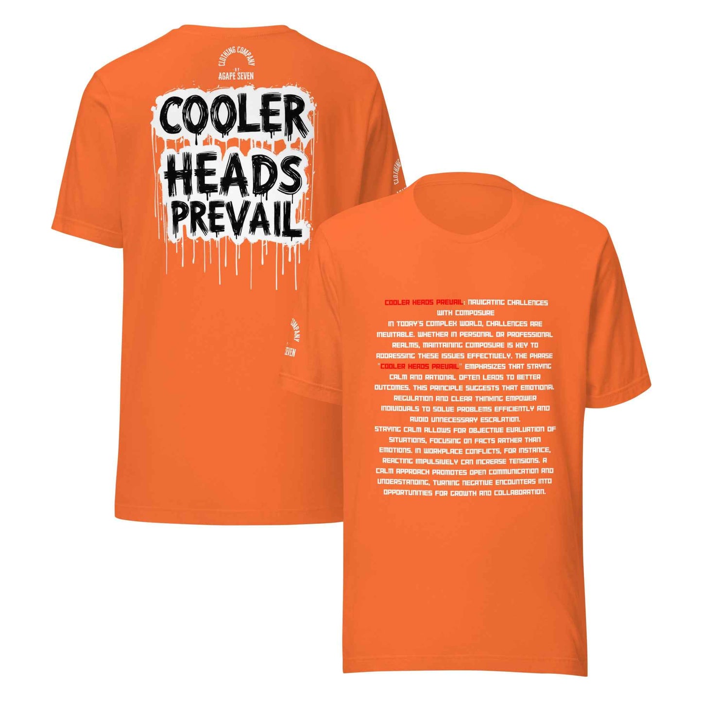 Cooler Heads Prevail by Agape Seven Clothing Company