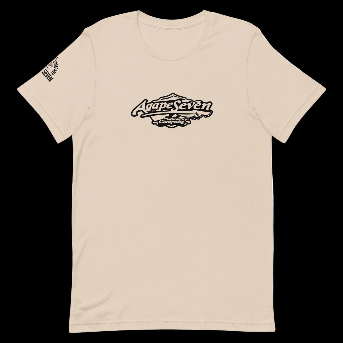 Agape Seven Christian tee asking “What Is Love” – gospel-inspired design