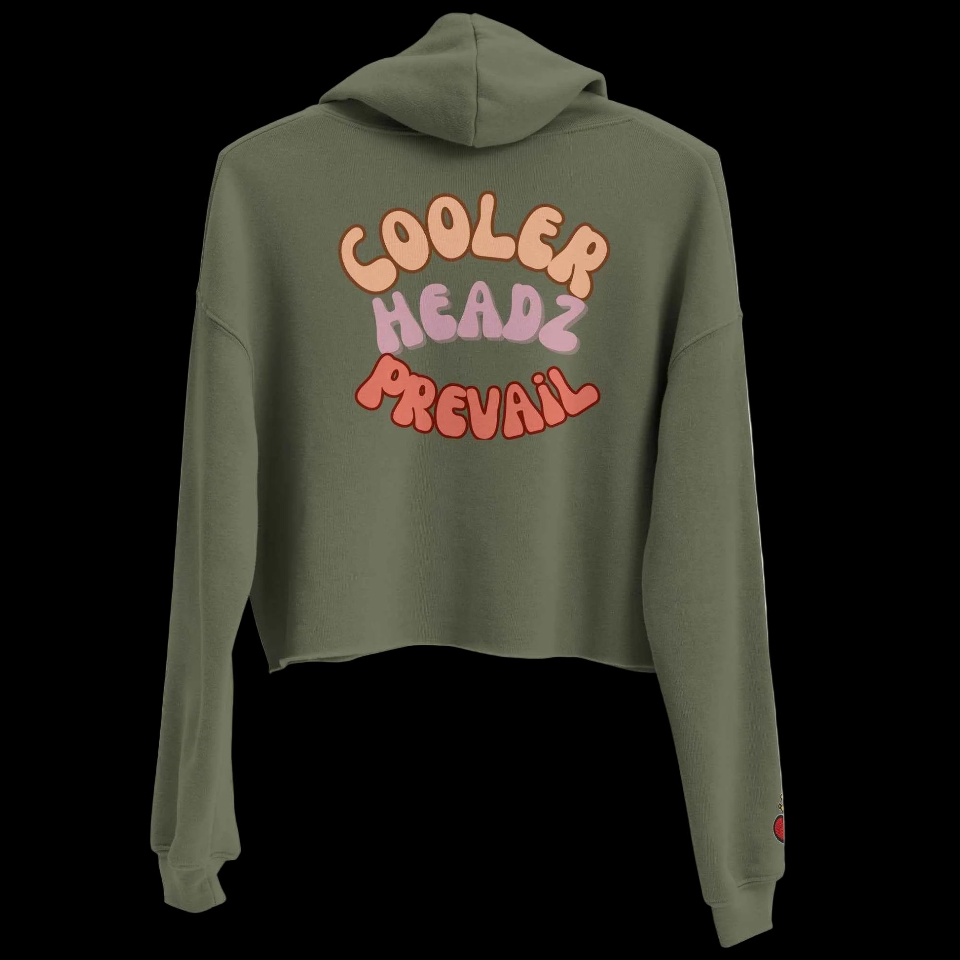 Cooler Heads Prevail women's Crop Hoodie