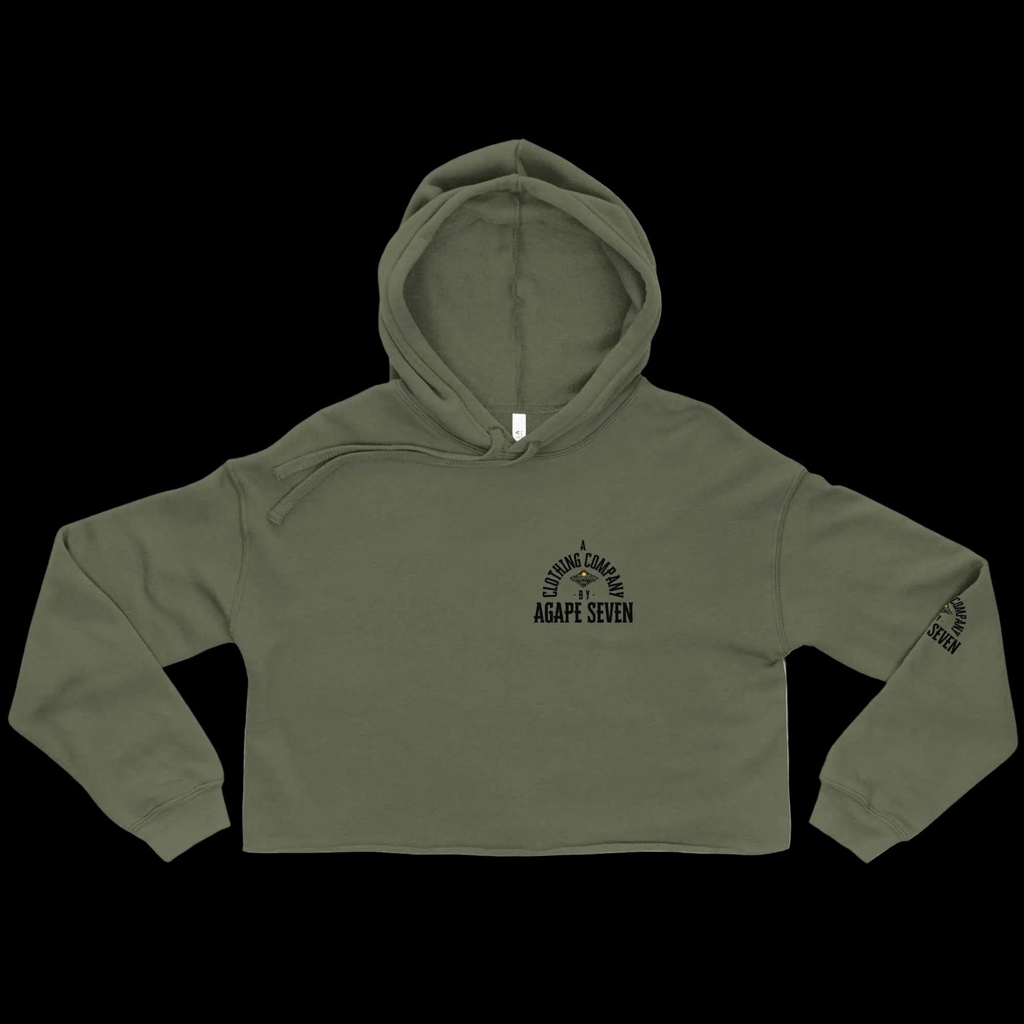 Women's crop hoodie by Agape Seven Clothing