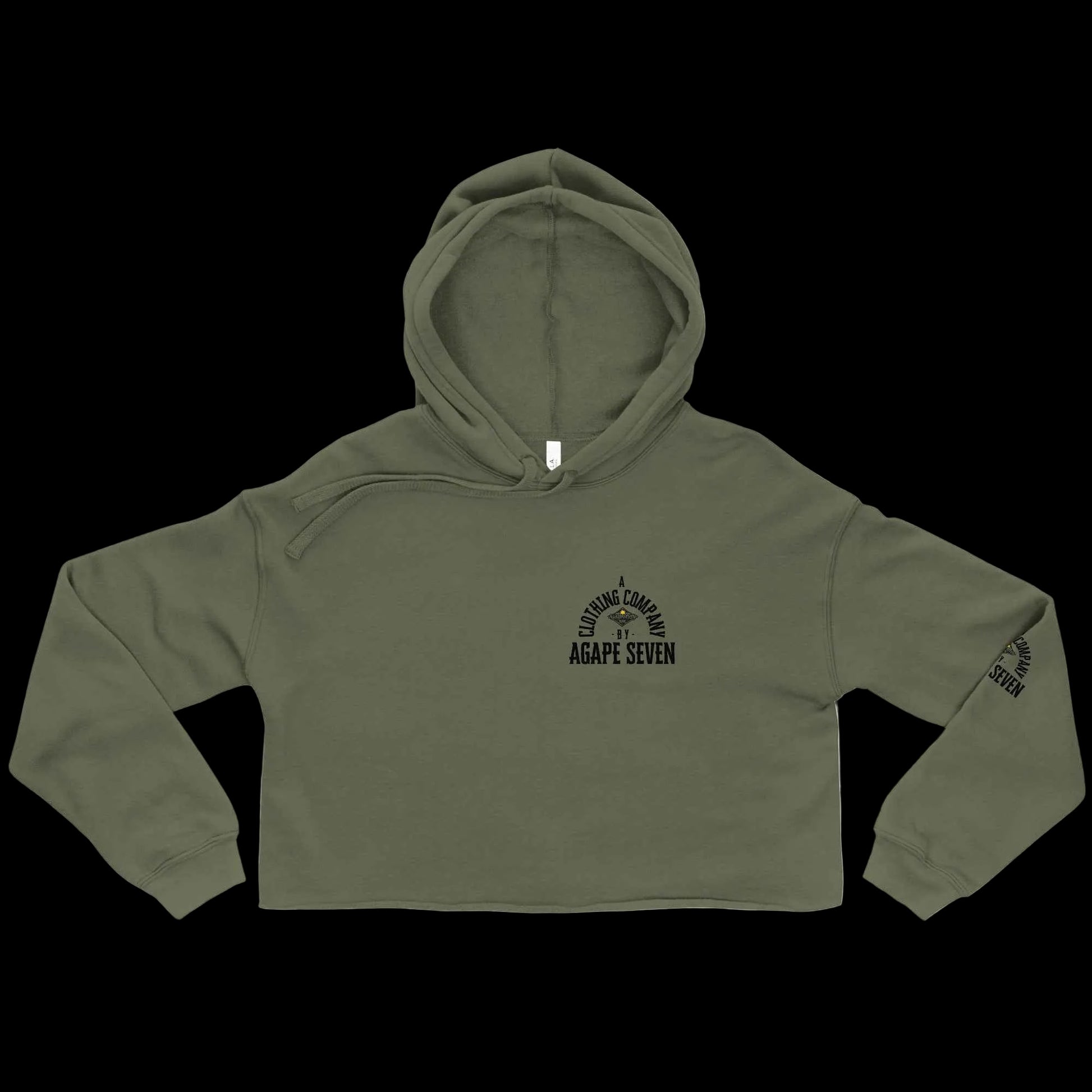 Women's crop hoodie by Agape Seven Clothing