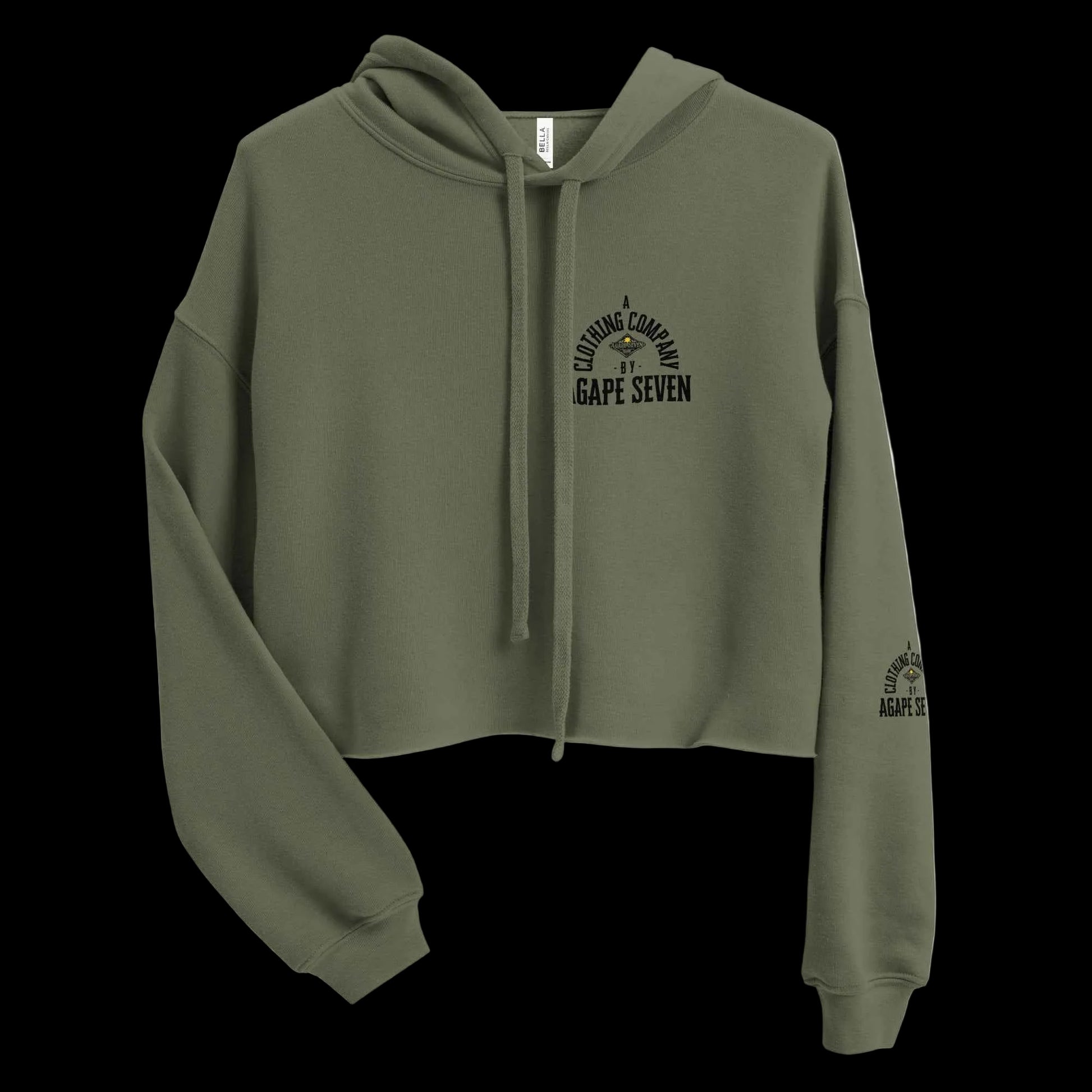 Women's crop hoodie by Agape Seven Clothing