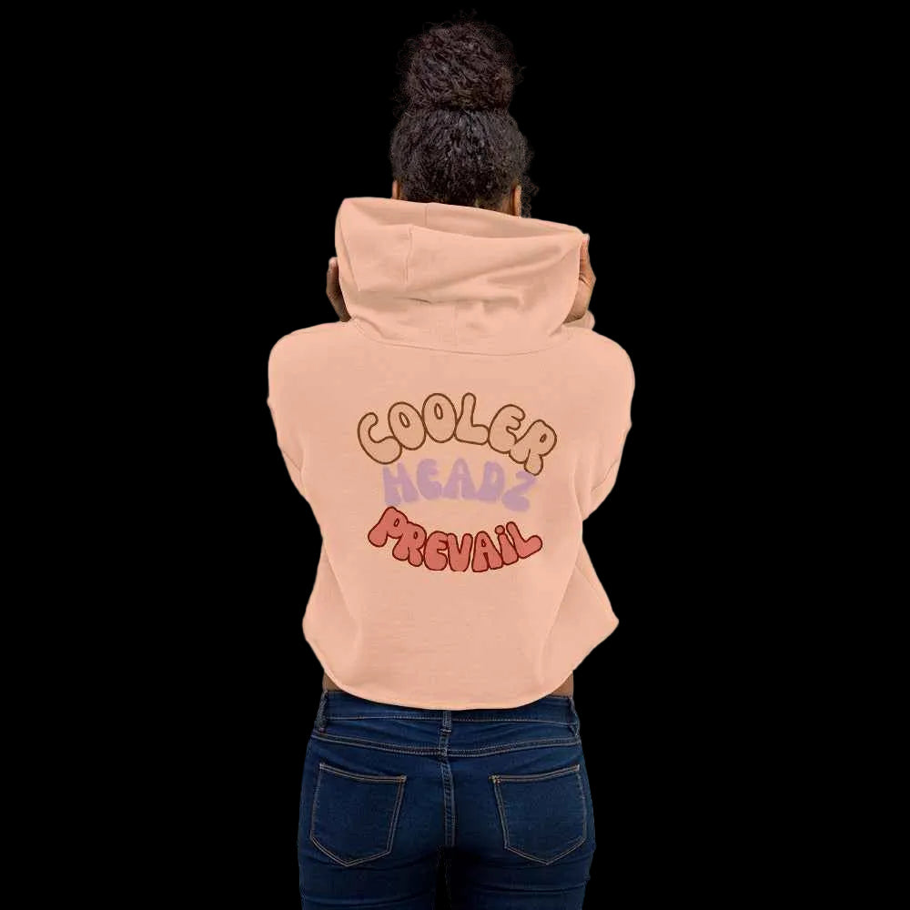 Cooler Heads Prevail women's Crop Hoodie