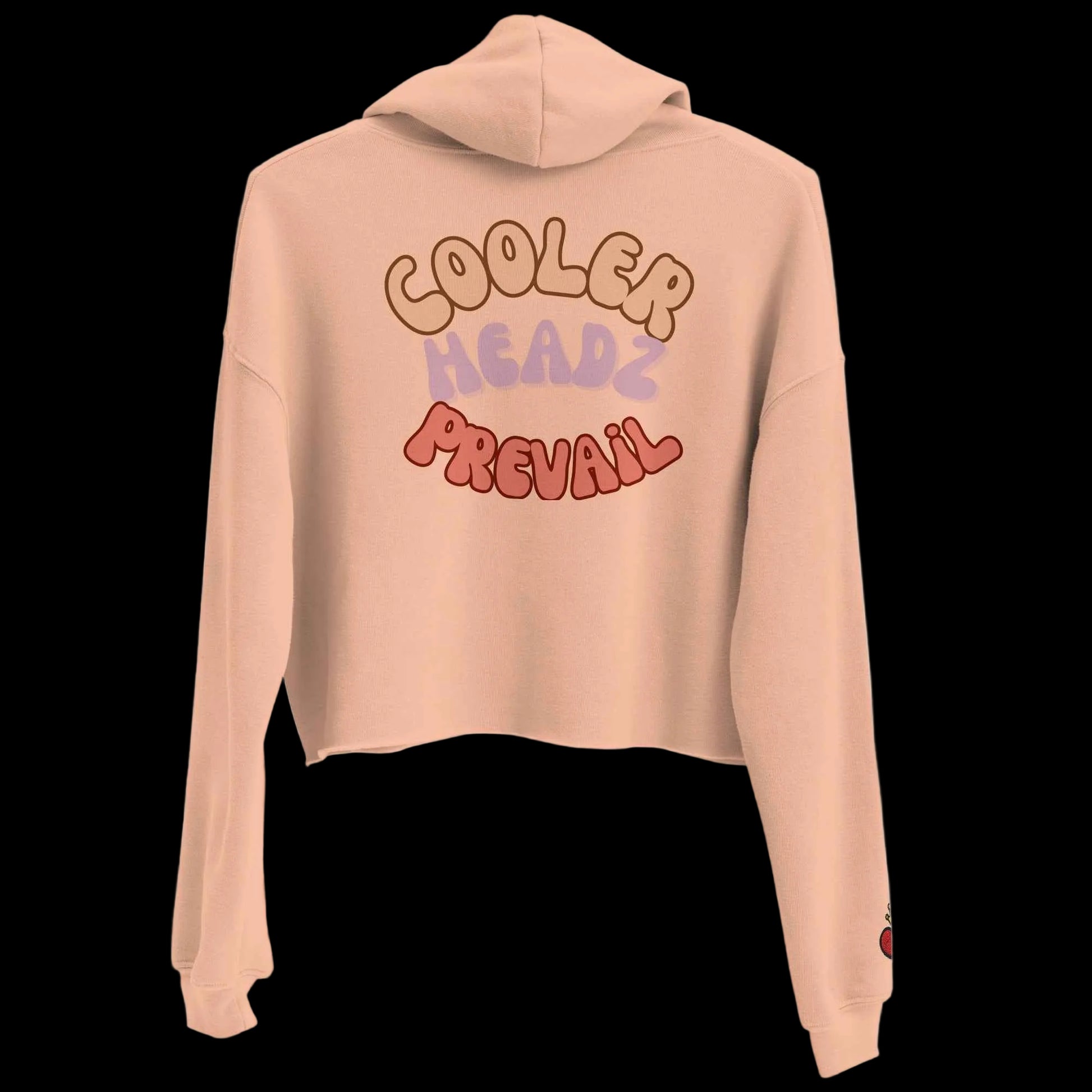 Cooler Heads Prevail women's Crop Hoodie