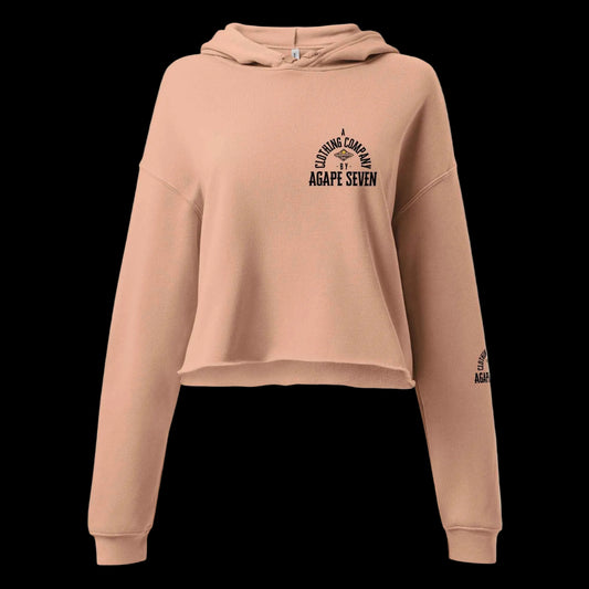 Women's crop hoodie by Agape Seven Clothing
