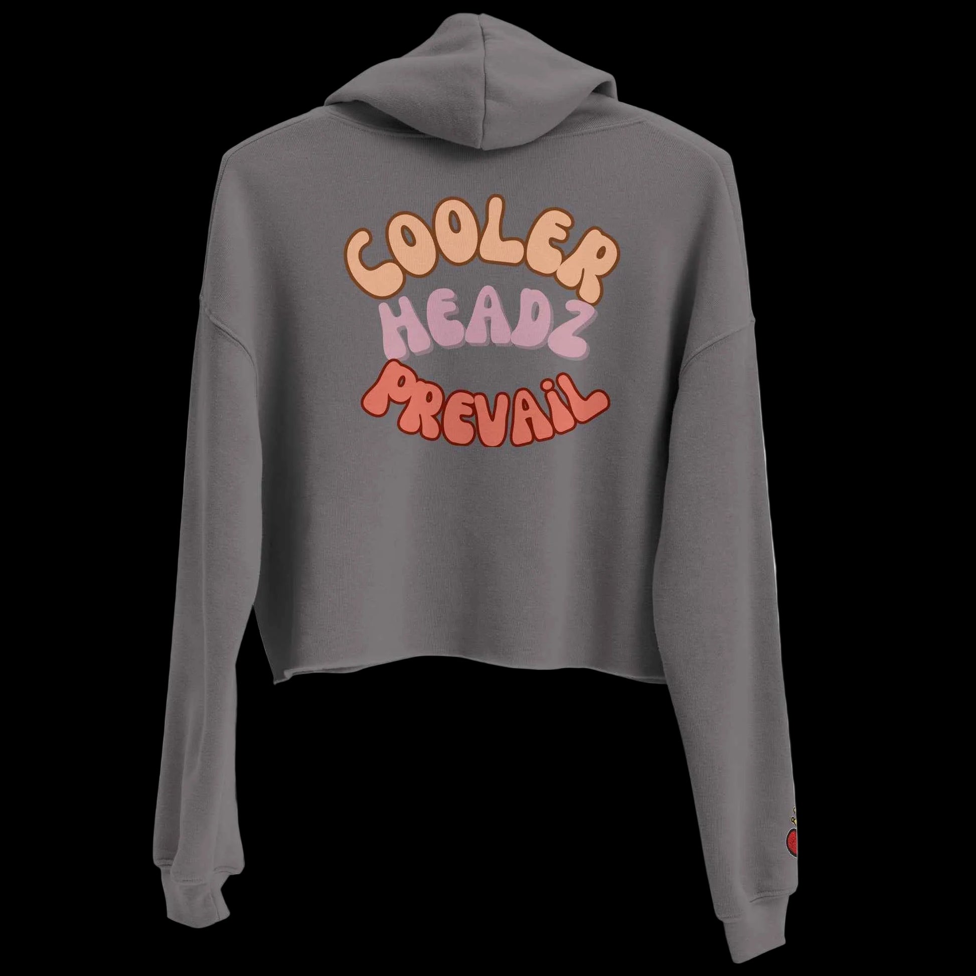 Cooler Heads Prevail women's Crop Hoodie