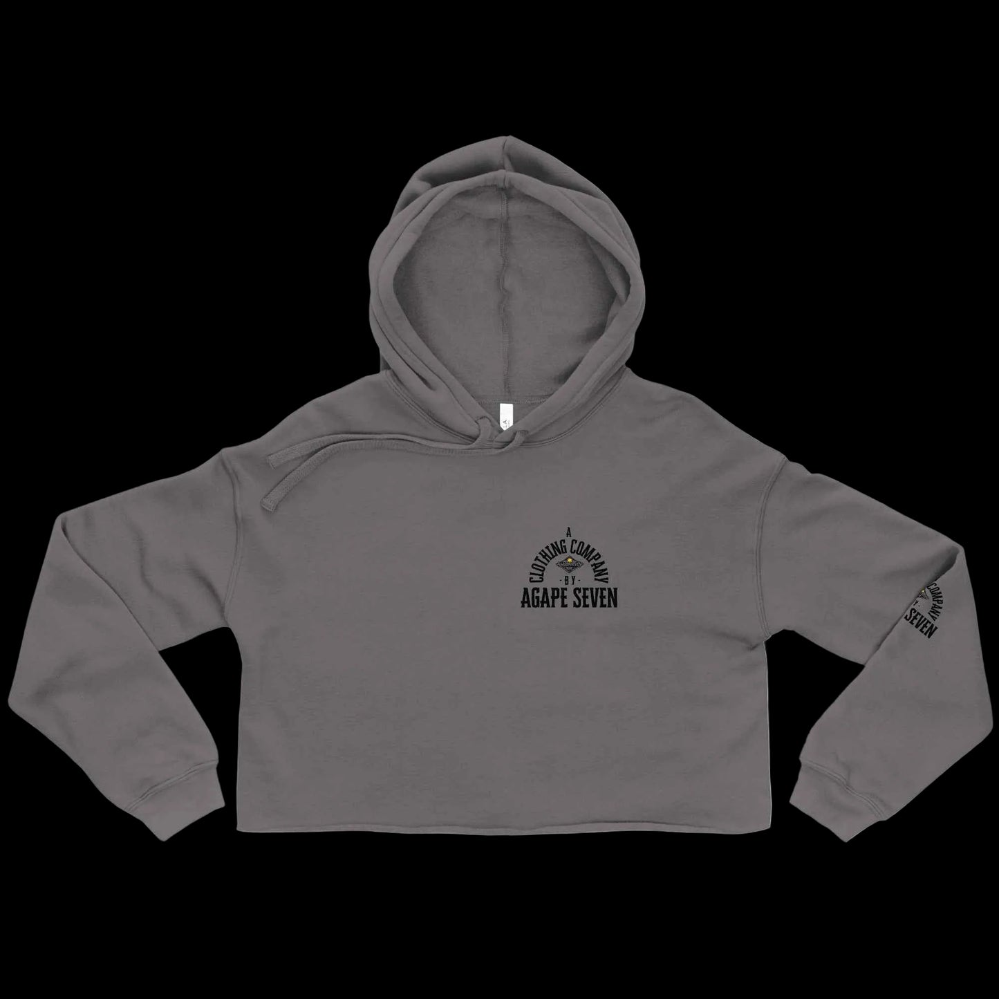 Women's crop hoodie by Agape Seven Clothing